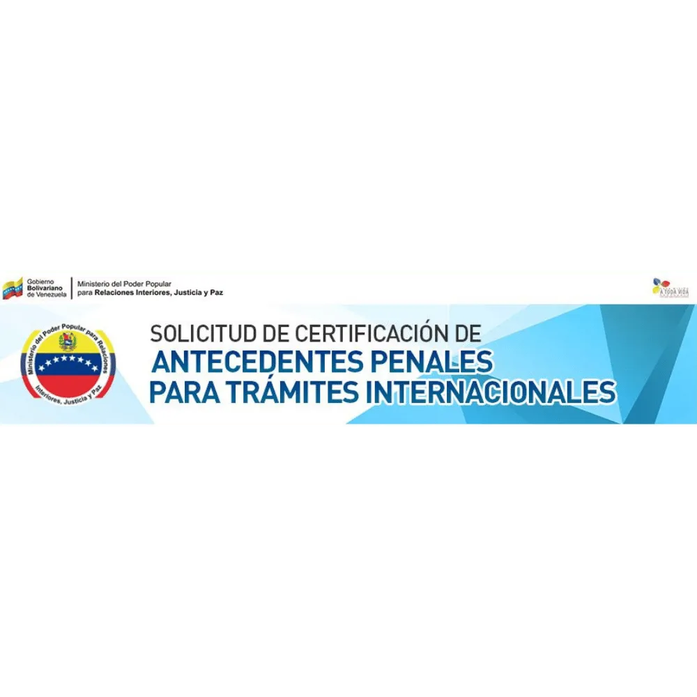 Solicitud de antecedentes penales venezolanos